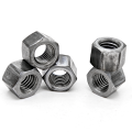 M10  Plain Natural Carbon Steel B7 White Zinc Plated Stainless Steel 304 316 B8M Yellow Zinc Black Oxide Thick Hex Nuts